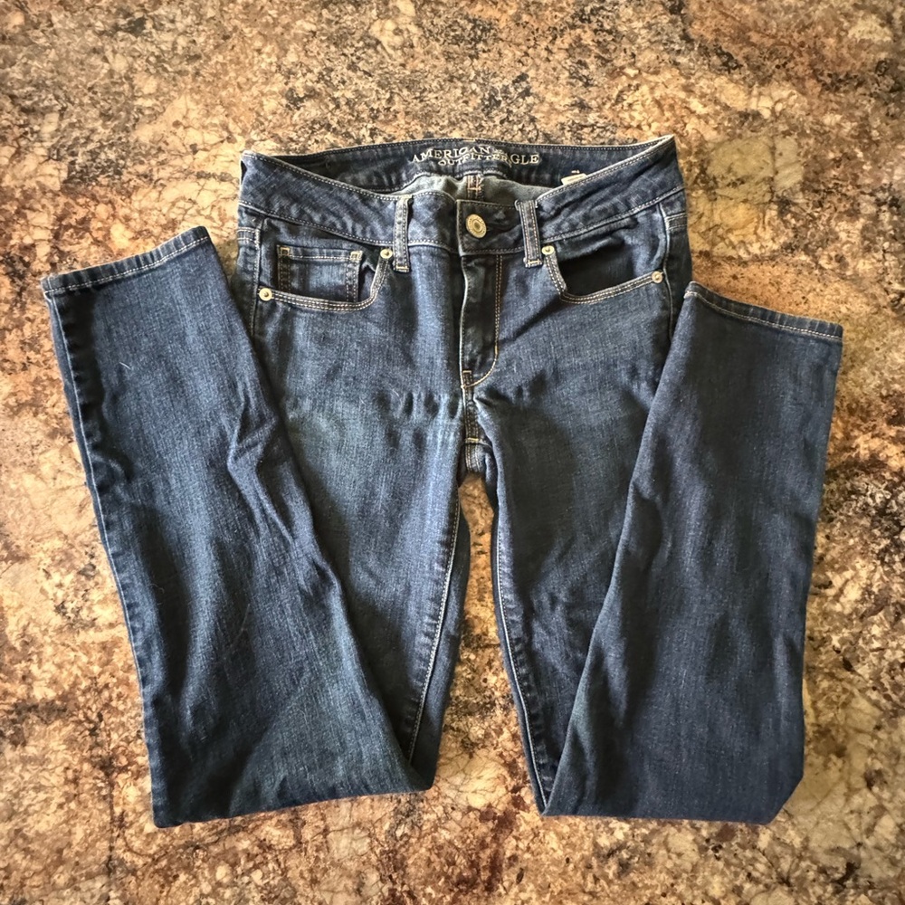 American Eagle Outfitters Blue Skinny Jeans Classic Style